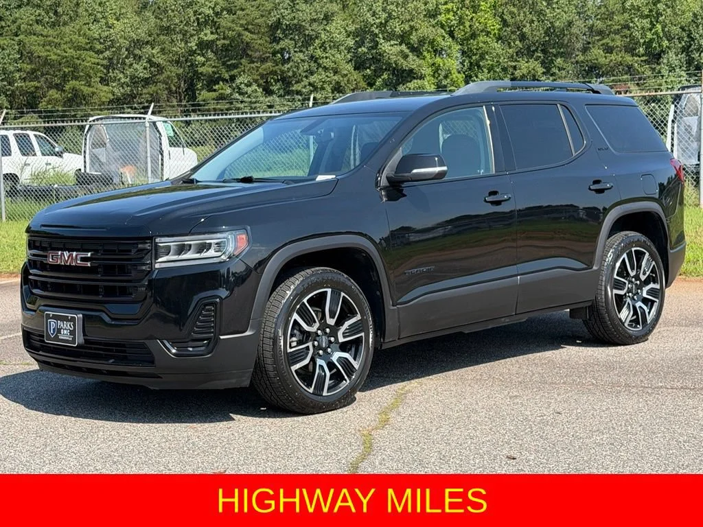 Used 2021 EBONY TWILIGHT METALLIC GMC SLE image 5
