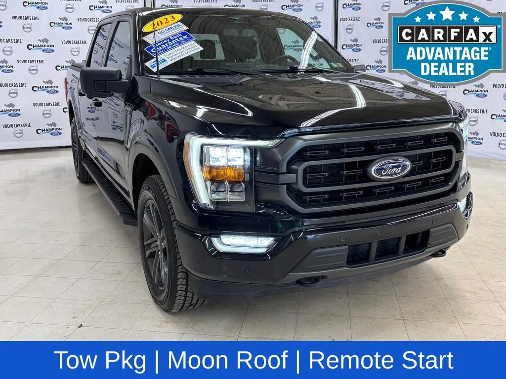 Certified Used 2023 Black Metallic Ford XLT image 1