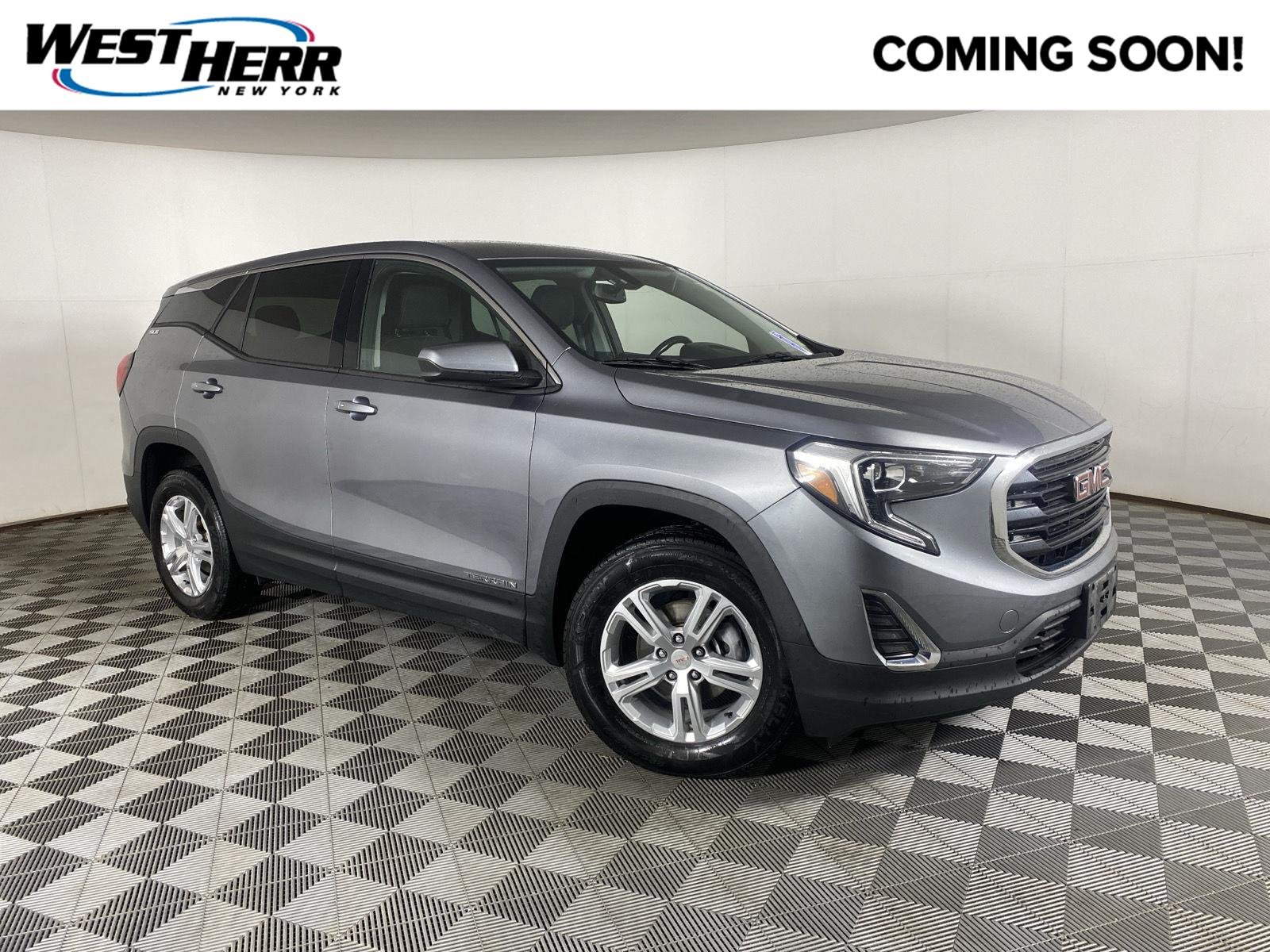Used 2019 Satin Steel Metallic GMC SLE image 1