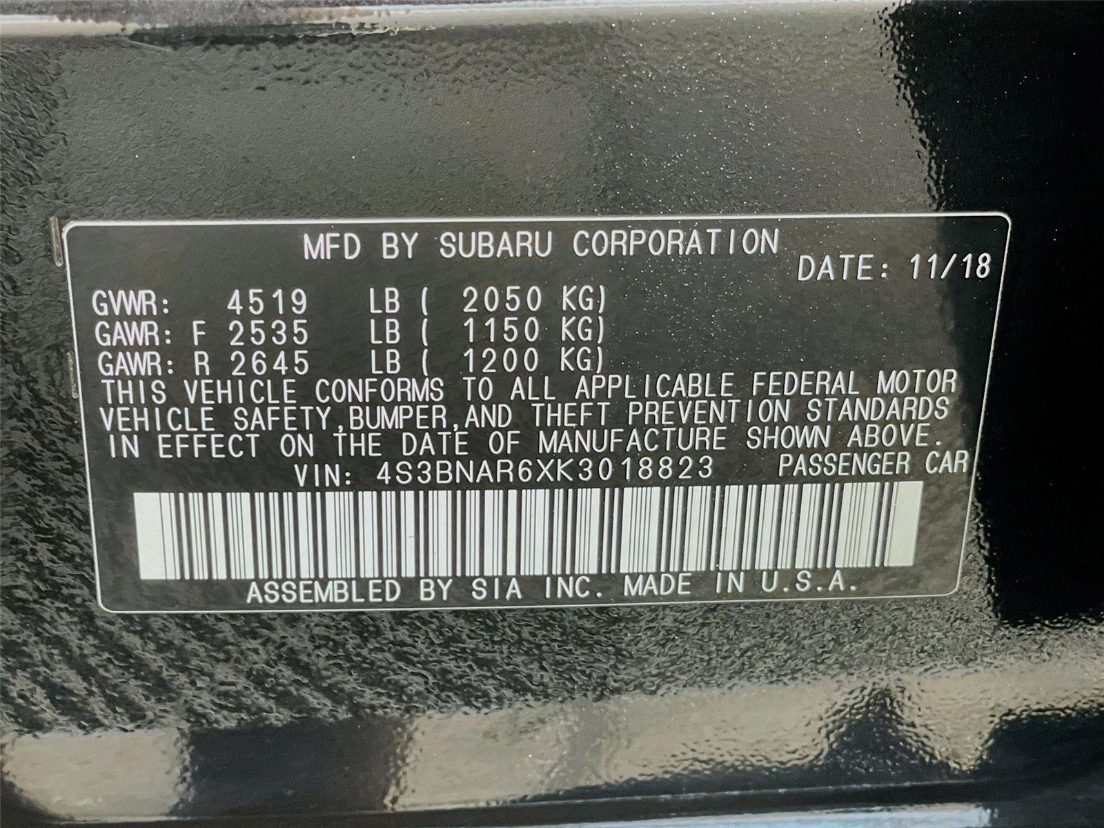 Used 2019 Crystal Black Silica Subaru Sport image 35