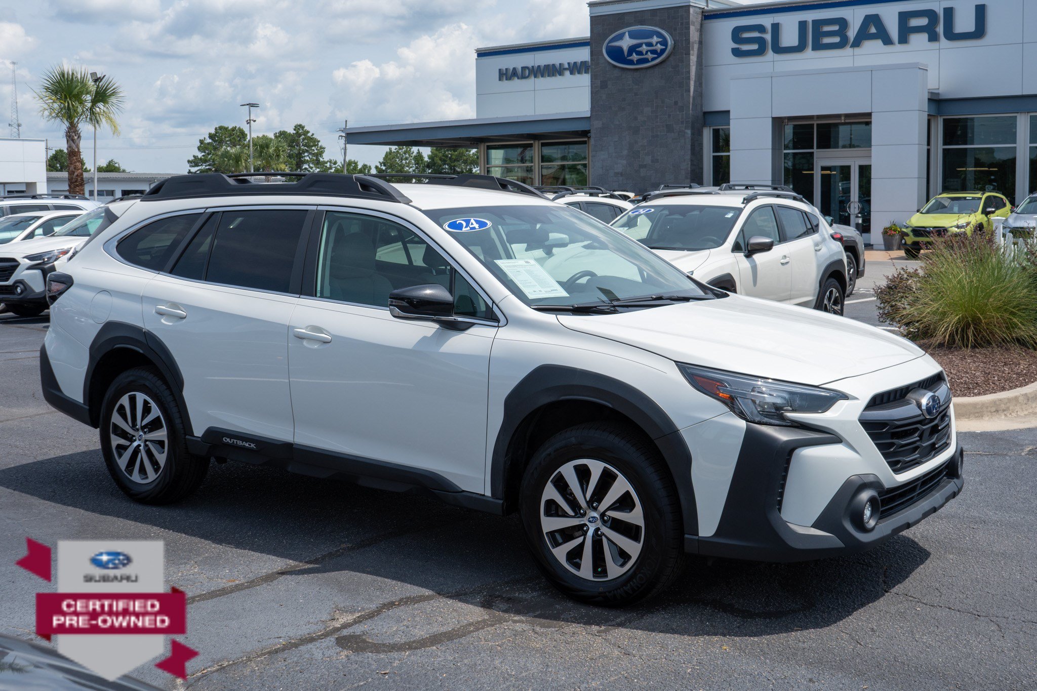 Certified Used 2024 Crystal White Pearl Subaru Premium image 1
