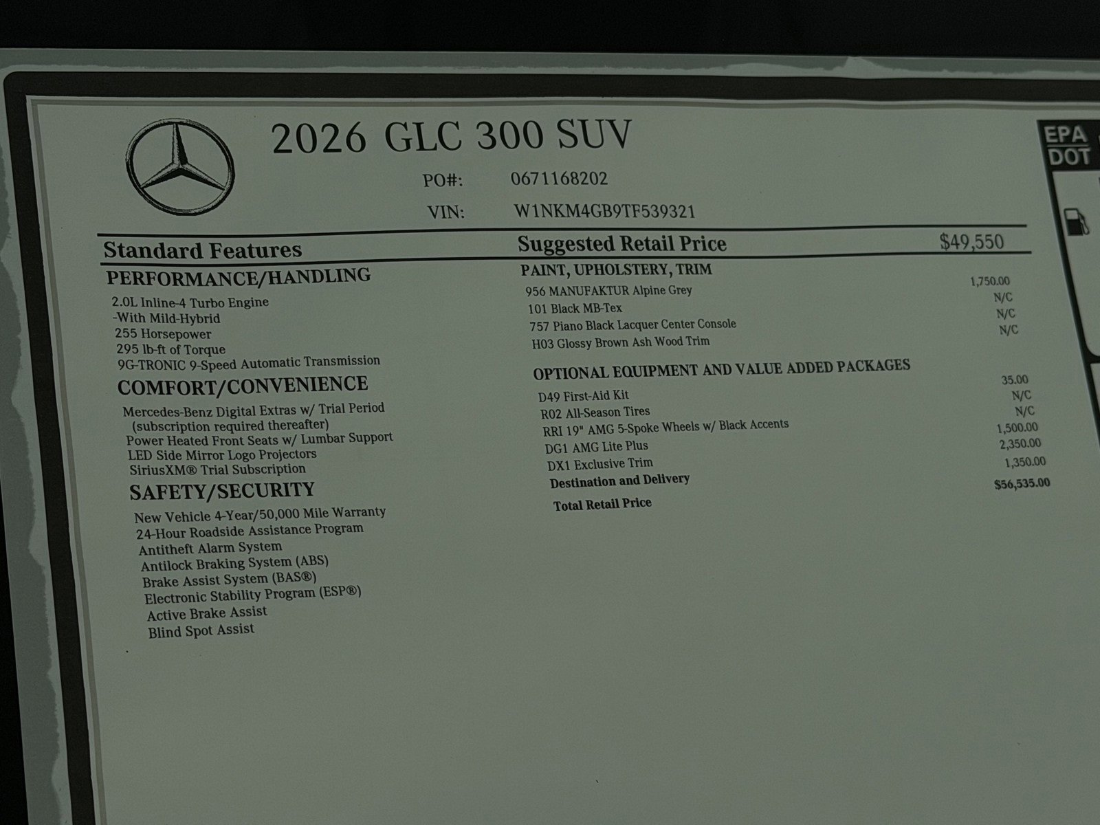 New 2026 MANUFAKTUR Alpine Grey Mercedes-Benz GLC 300 image 50