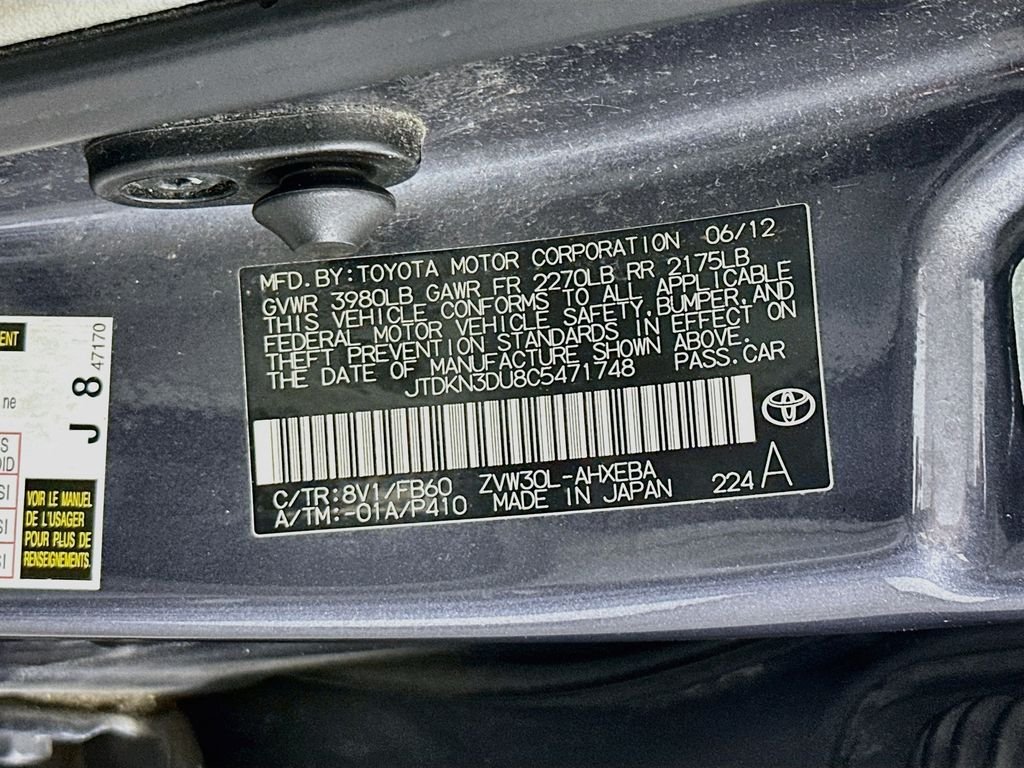 Used 2012 Winter Gray Metallic Toyota Two image 29