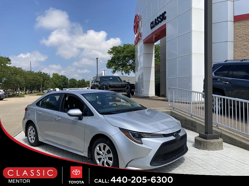 Used 2022 Classic Silver Metallic Toyota LE image 1