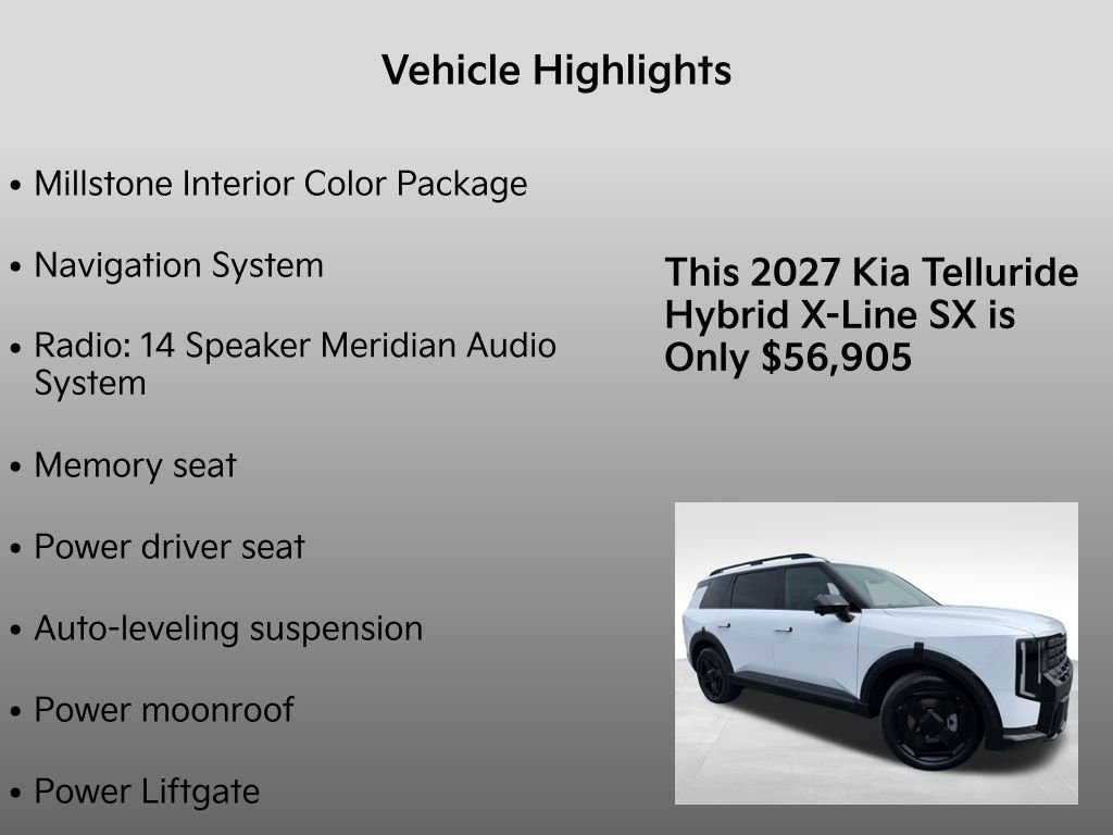 New 2027 Glacial White Pearl Kia X-LINE SX image 33