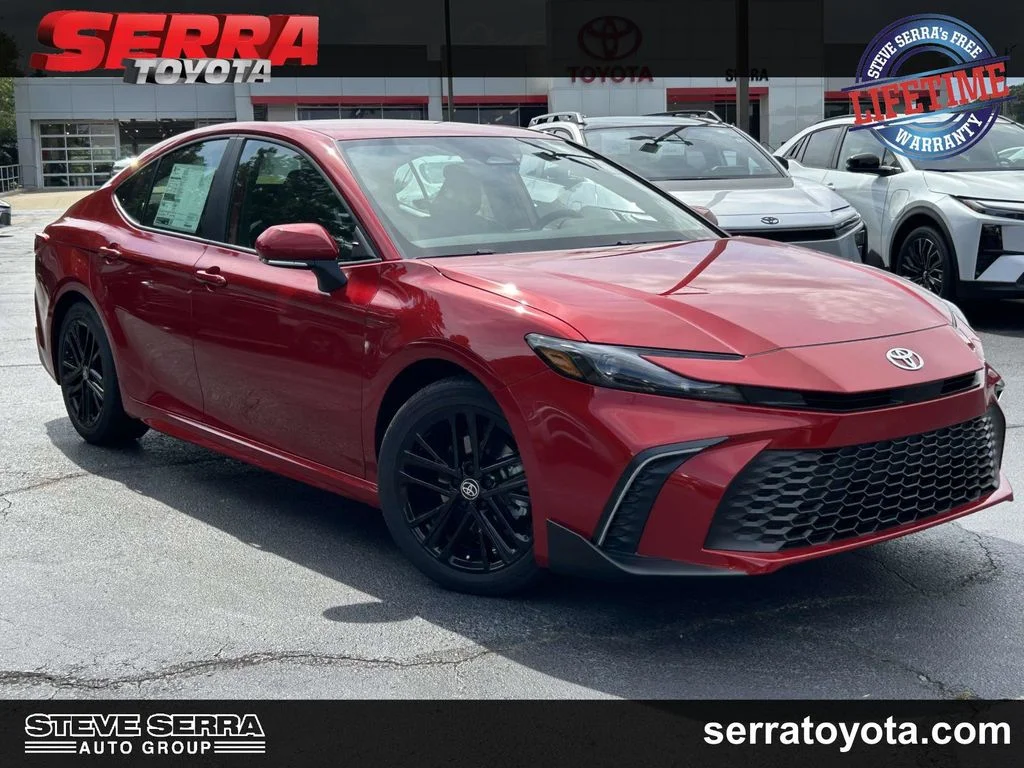 New 2026 Red Toyota SE image 1