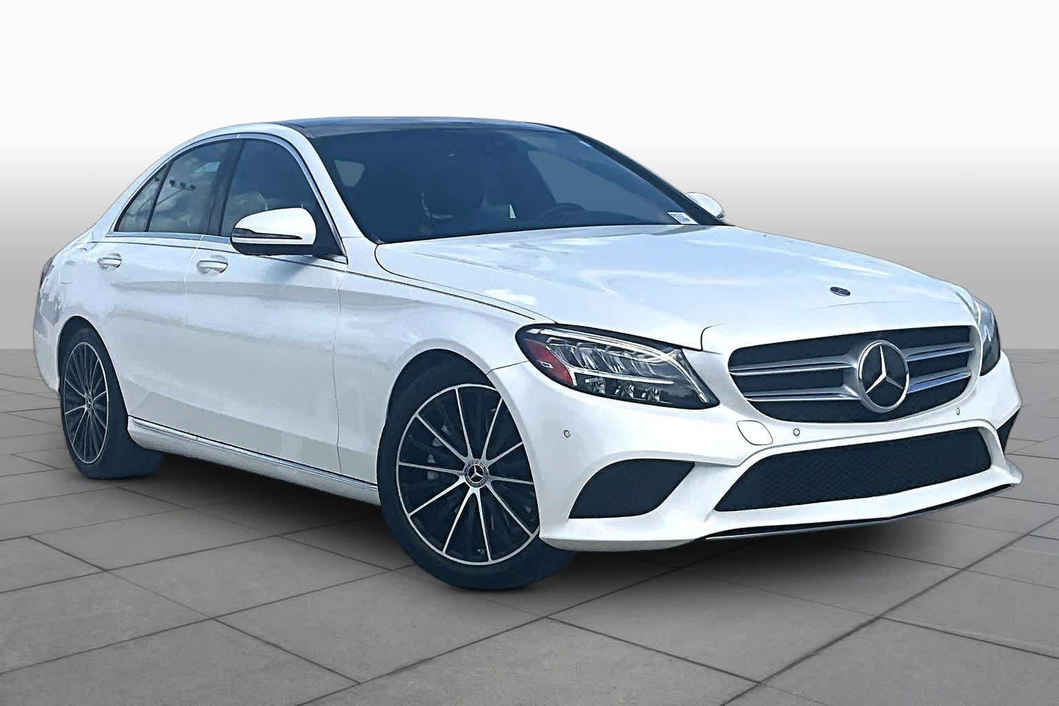 Used 2021 designo Diamond White Metallic Mercedes-Benz C 300 image 2