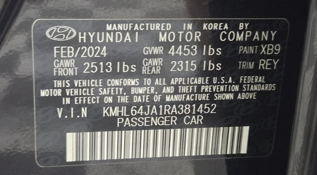 Used 2024 Carbon Blue Hyundai SEL image 33