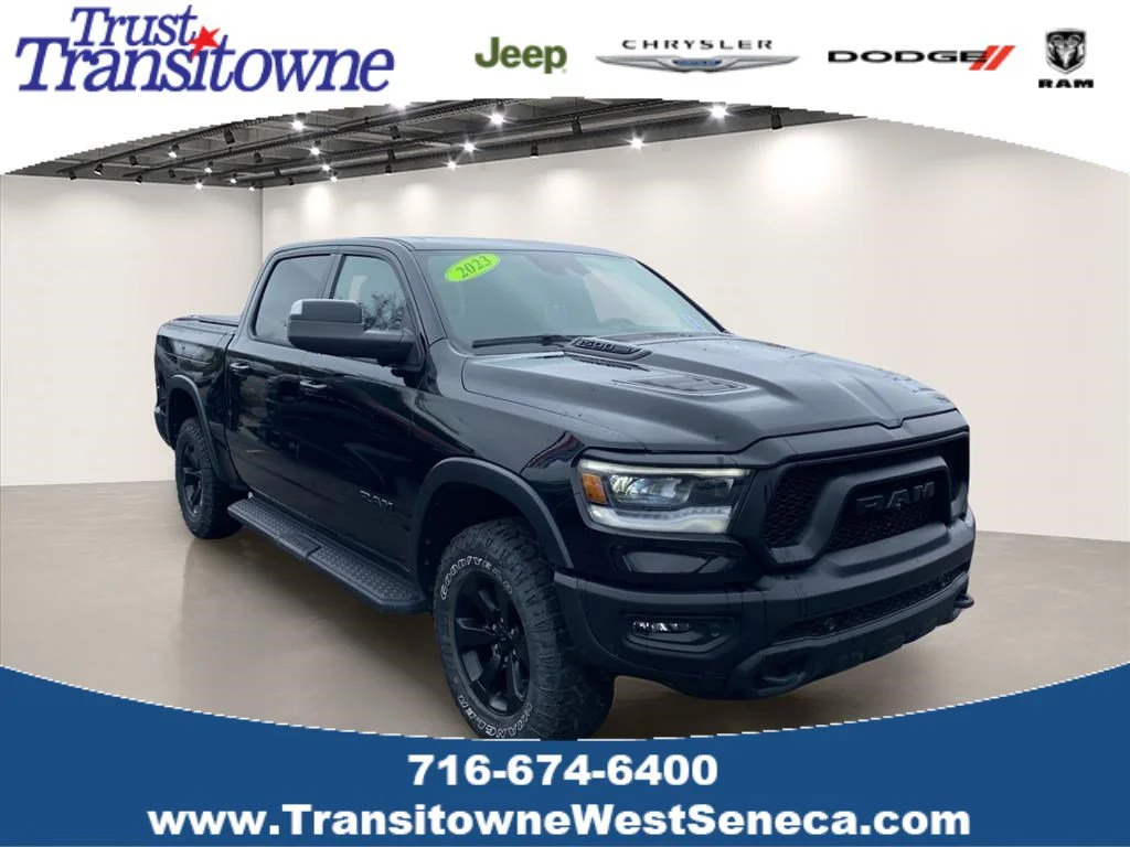 Used 2023 Diamond Black Crystal Pearlcoat Ram Rebel image 1