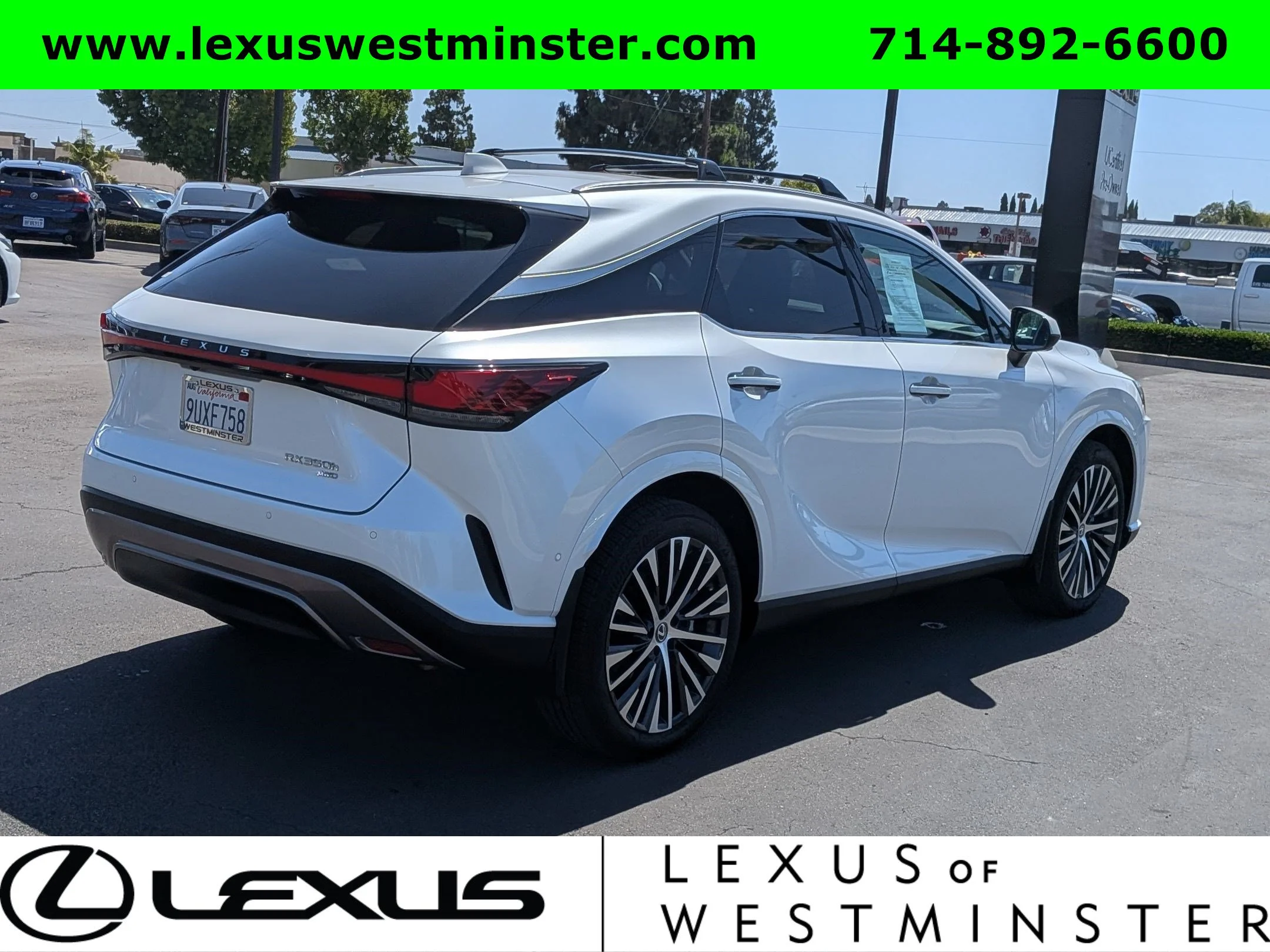 Certified Used 2025 White Lexus RX 350h Premium Plus image 8