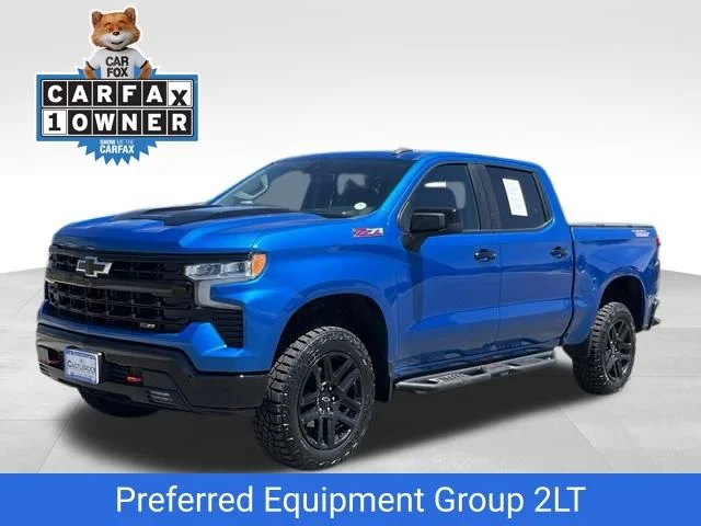 Certified Used 2022 Blue Chevrolet LT Trail Boss image 1