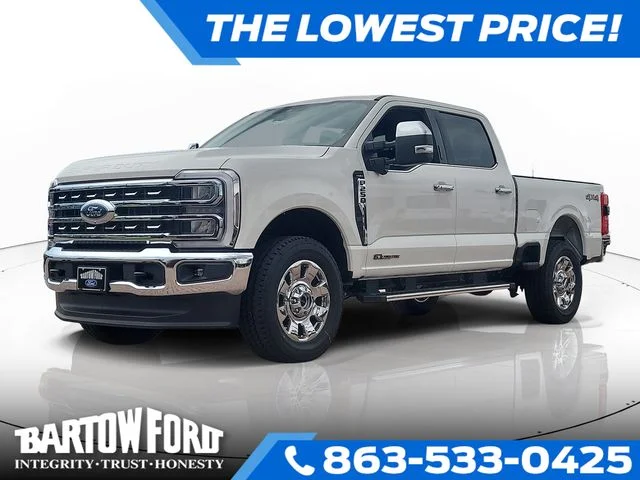 New 2026 White Metallic Ford Lariat image 1