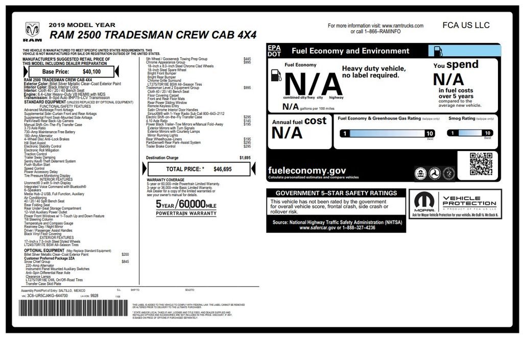 Used 2019 Silver Ram Tradesman image 2