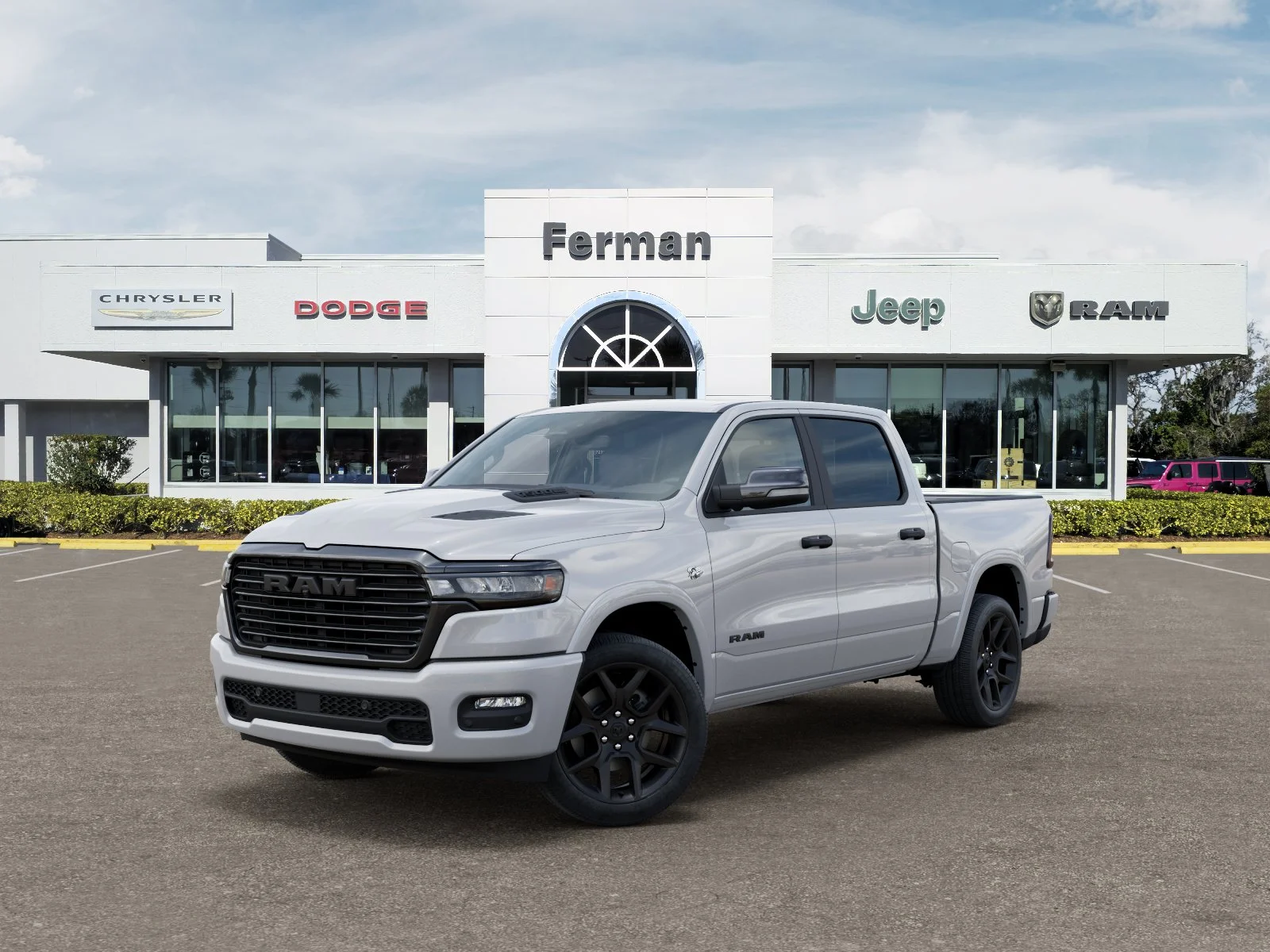 New 2026 Ivory White Tri-Coat Pearl-Coat Exterior Paint RAM Laramie image 32