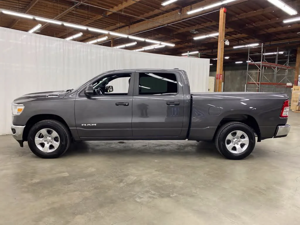 Used 2024 Granite Crystal Metallic Clearcoat Ram Big Horn image 3