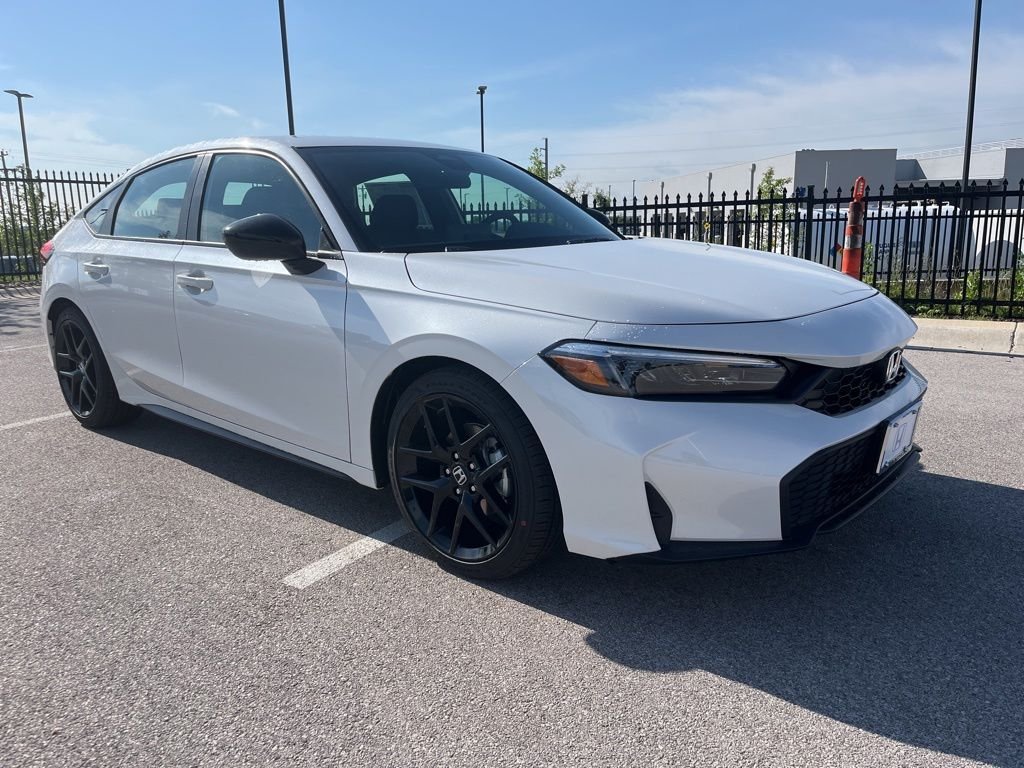New 2026 Platinum White Pearl Honda FWD Sport image 2