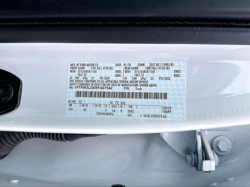 Used 2024 Oxford White Ford XLT image 31