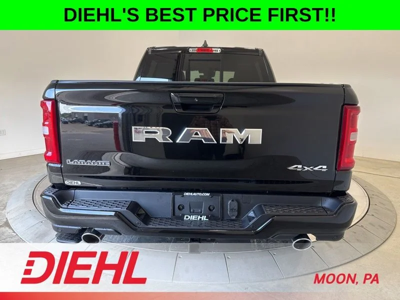 New 2026 Diamond Black Crystal Pearl-Coat Exterior Paint RAM Laramie image 6