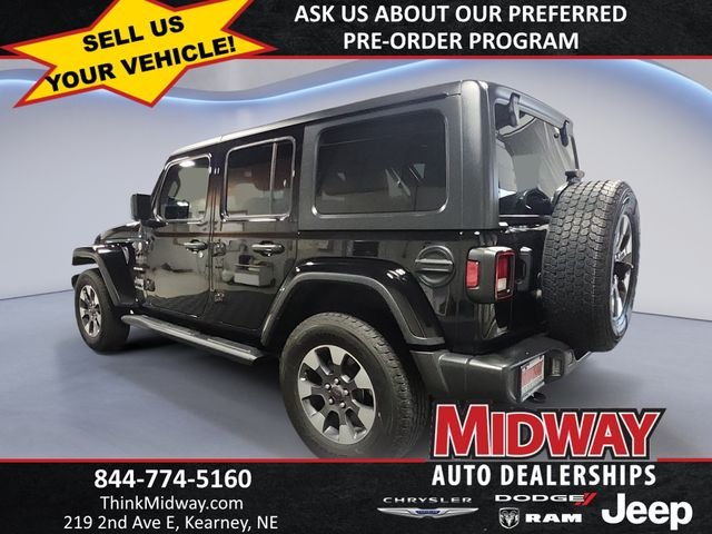 Used 2021 Black Jeep Unlimited Sahara image 3