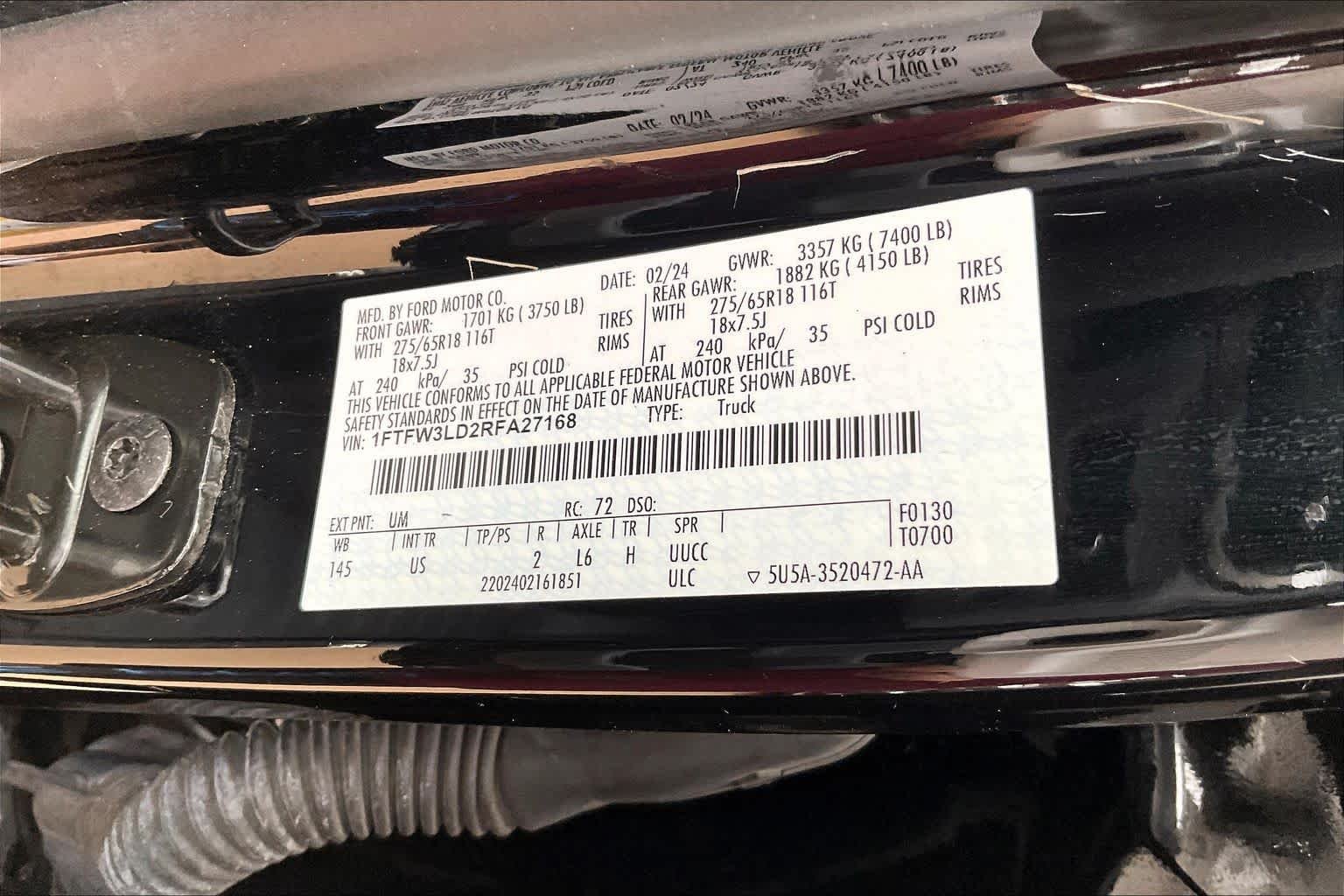 Used 2024 Agate Black Ford XLT image 33