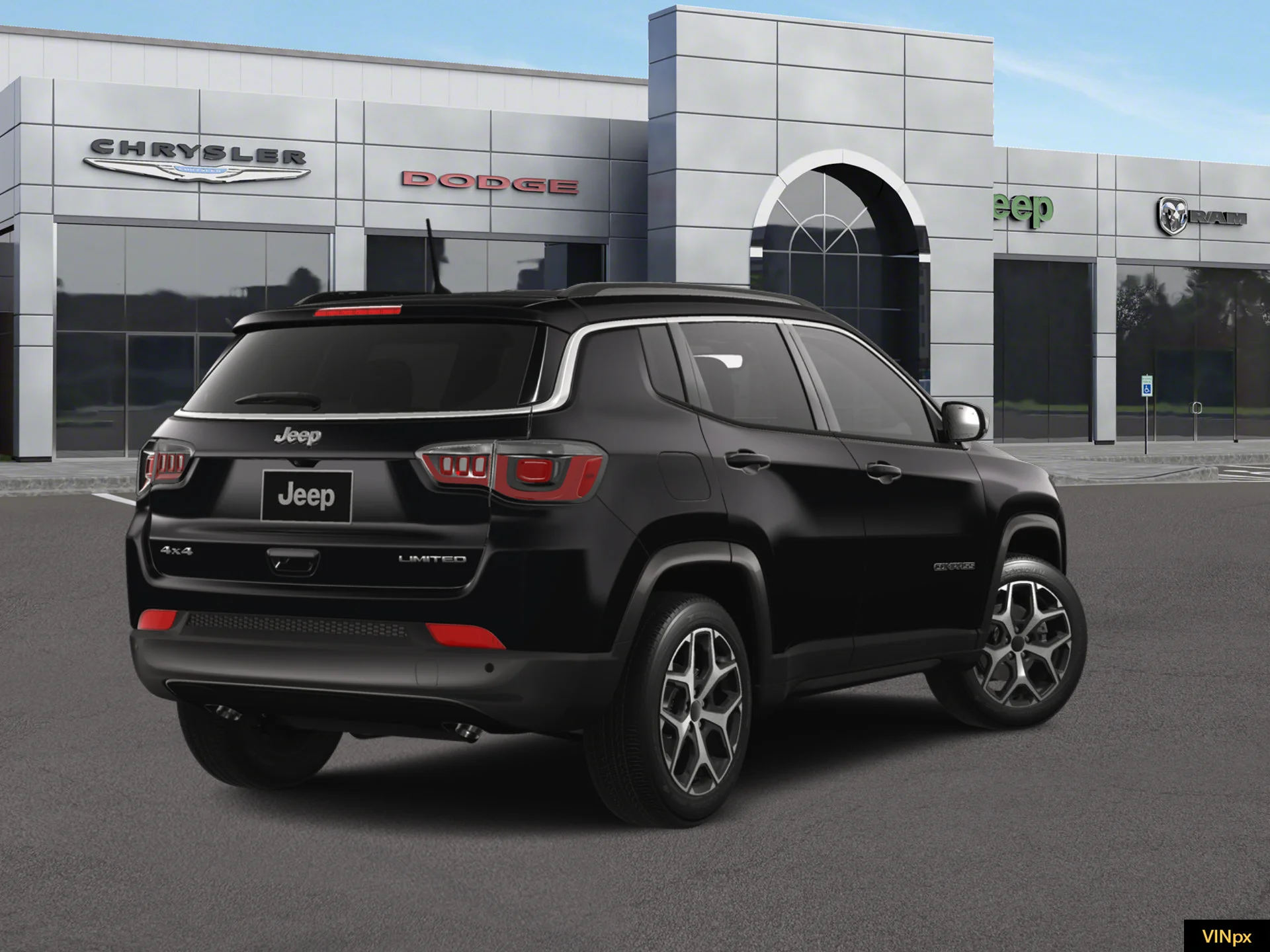New 2026 Diamond Black Crystal Pearlcoat Jeep Limited image 7