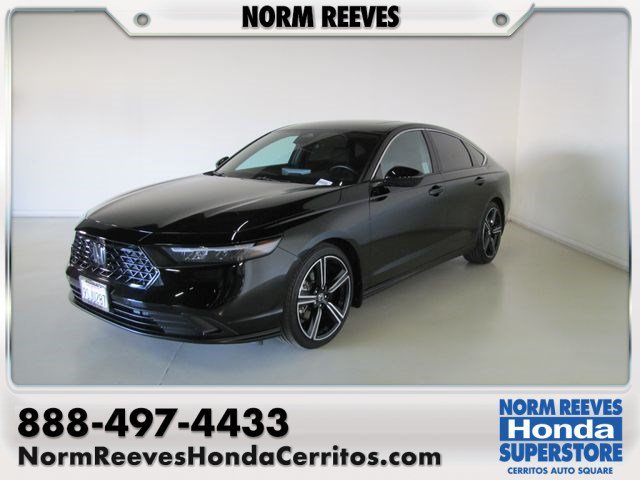 Certified Used 2025 Crystal Black Pearl Honda Sport image 1