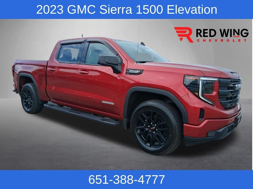 Used 2023 Volcanic Red Tintcoat GMC Elevation image 1