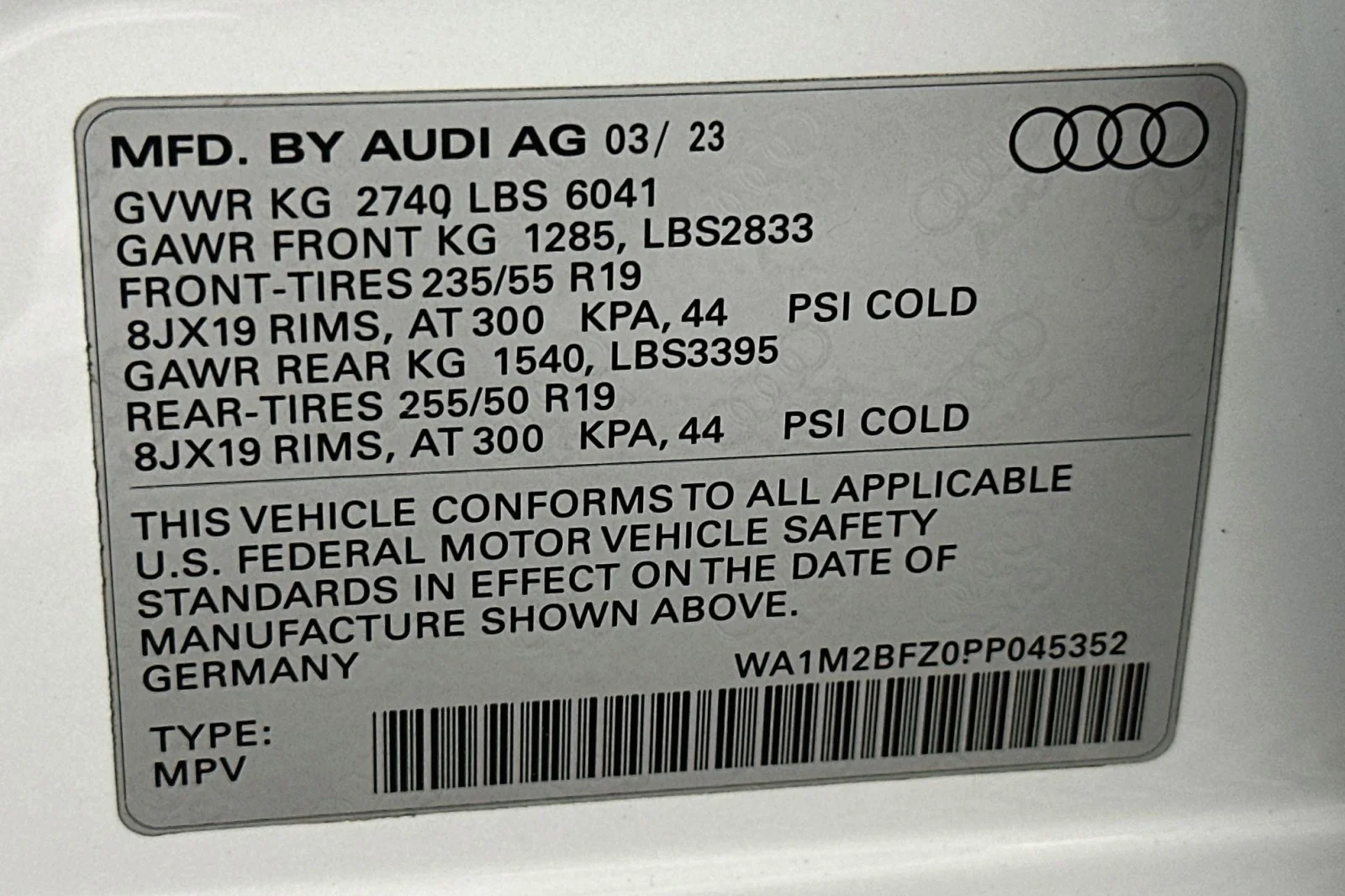 Used 2023 Glacier White Metallic Audi Prestige image 23