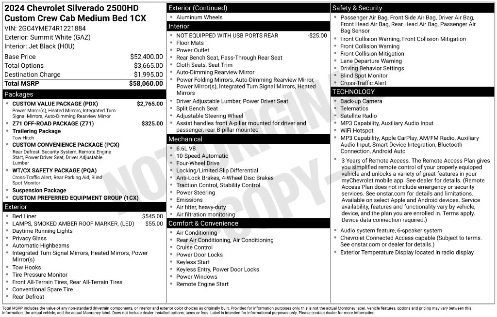 Certified Used 2024 White Chevrolet Custom image 43