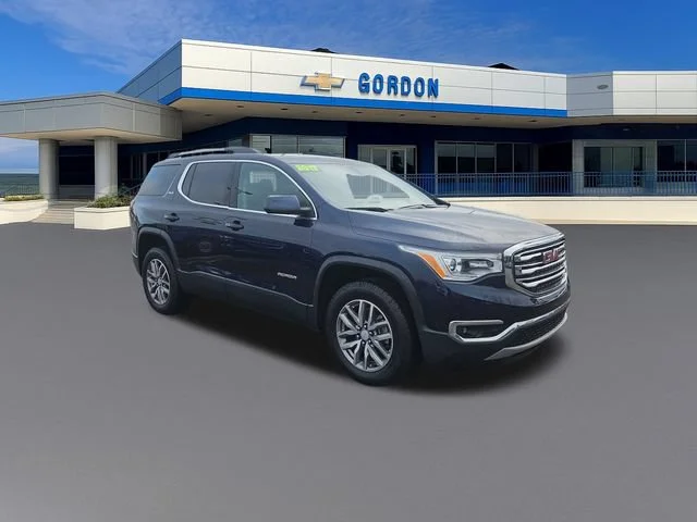 Used 2017 DARK SAPPHIRE BLUE METALLIC GMC SLE image 8