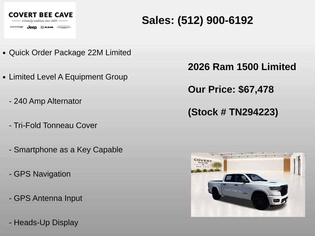New 2026 White Ram Limited image 8