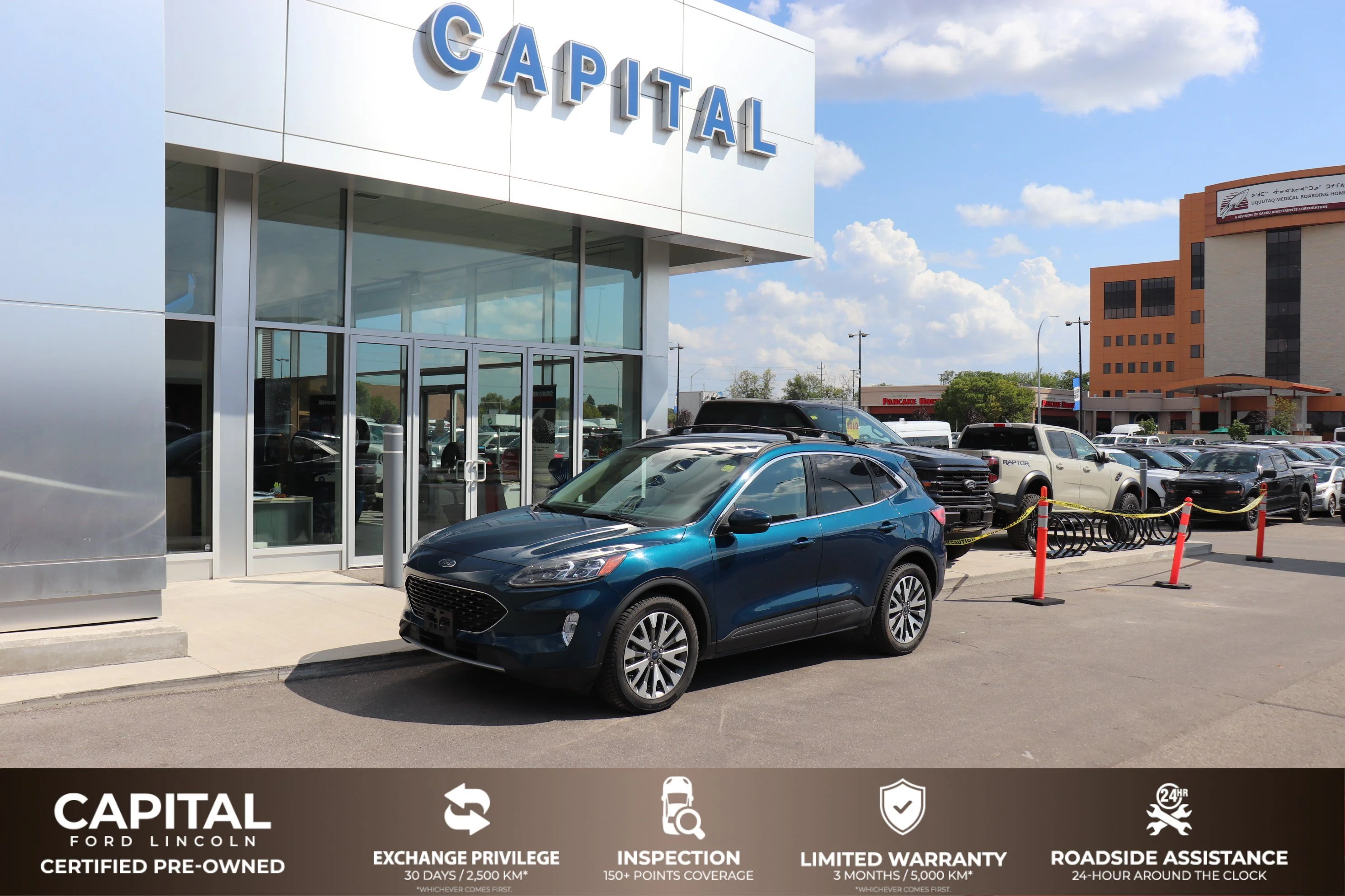 Certified Used 2020 Blue Ford Titanium Hybrid AWD image 1