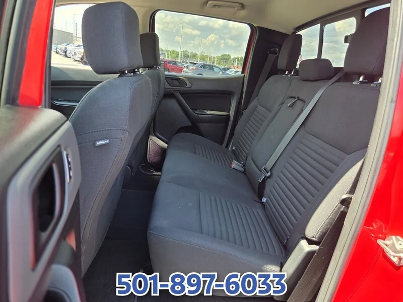 Used 2021 RED FORD XL 2WD SUPERCREW 5