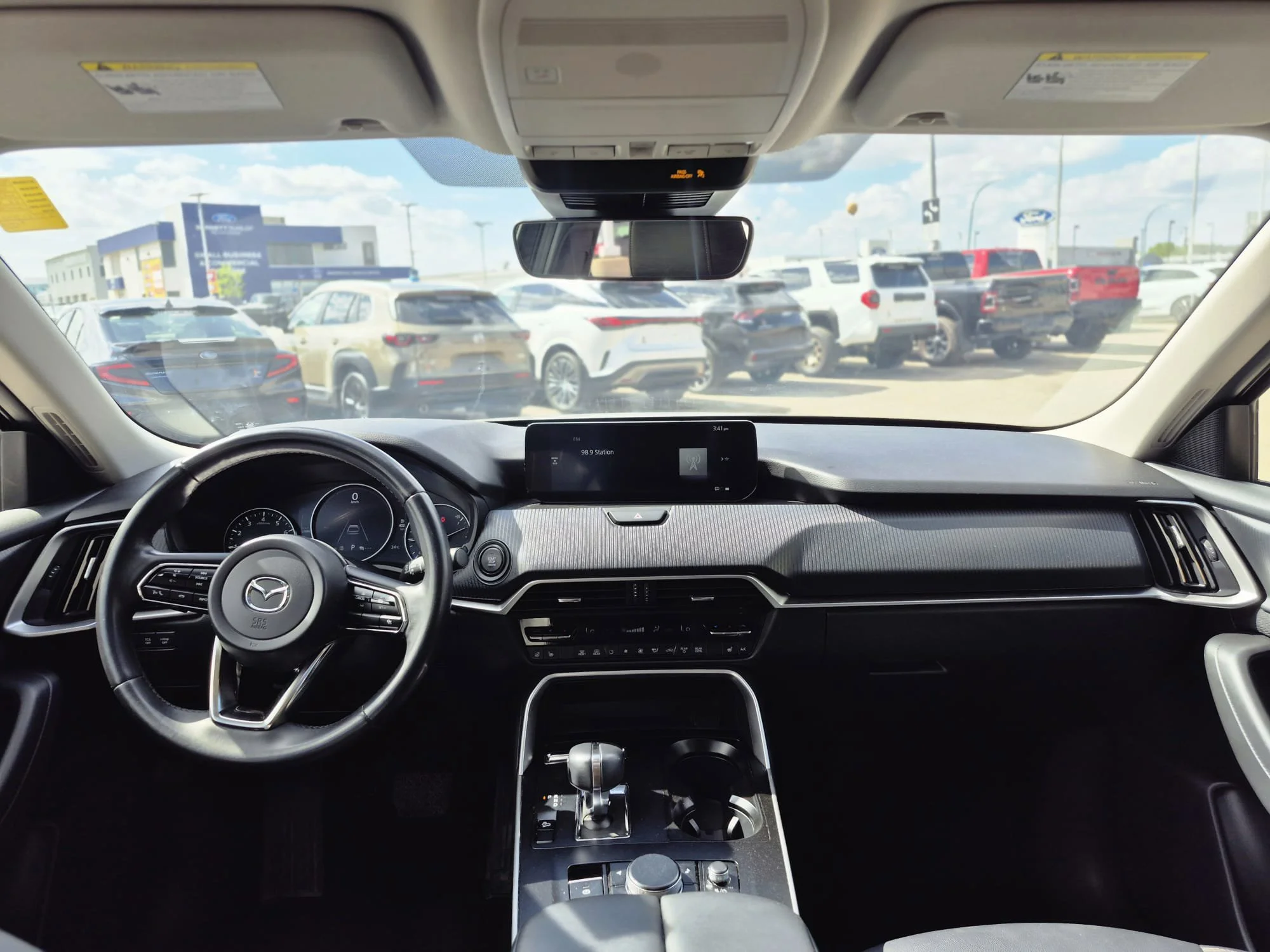 Certified Used 2025 Rhodium White Metallic Mazda GS-L AWD*Adaptive Cruise | Htd Leather | Sunroof | Htd Wheel | Blind Spot Detection | Park Assist image 9