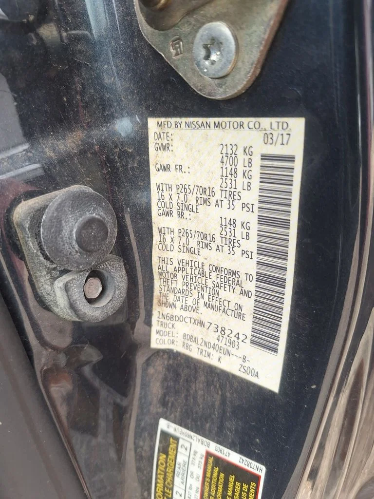 Certified Used 2017 Blue Nissan SV image 30