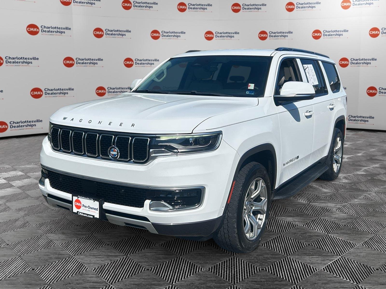 Used 2022 Bright White Clearcoat Jeep Series II image 1