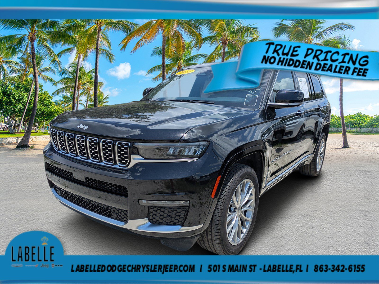 Used 2024 Diamond Black Crystal Pearlcoat Jeep Summit image 6
