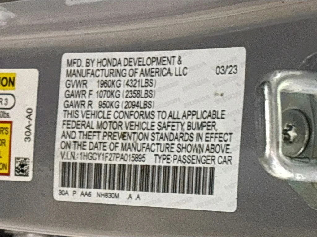 Used 2023 Lunar Silver Metallic Honda LX image 24