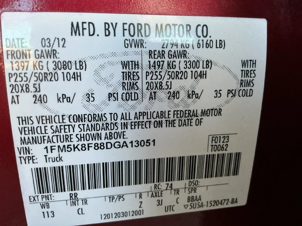 Used 2013 Red Ford Limited image 23