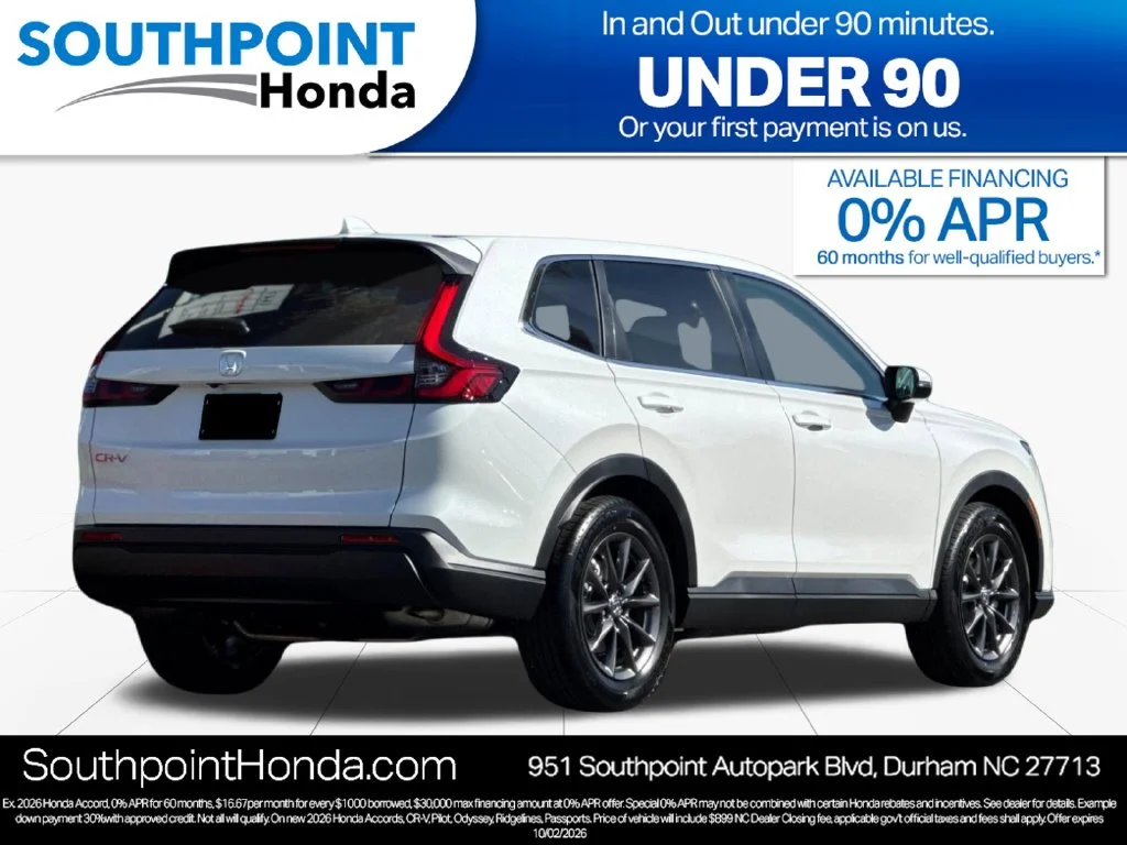 New 2027 Platinum White Pearl Honda EX-L image 3