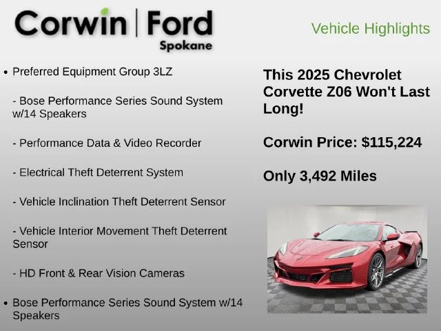 Used 2025 Red Mist Metallic Tintcoat Chevrolet Z06 image 18