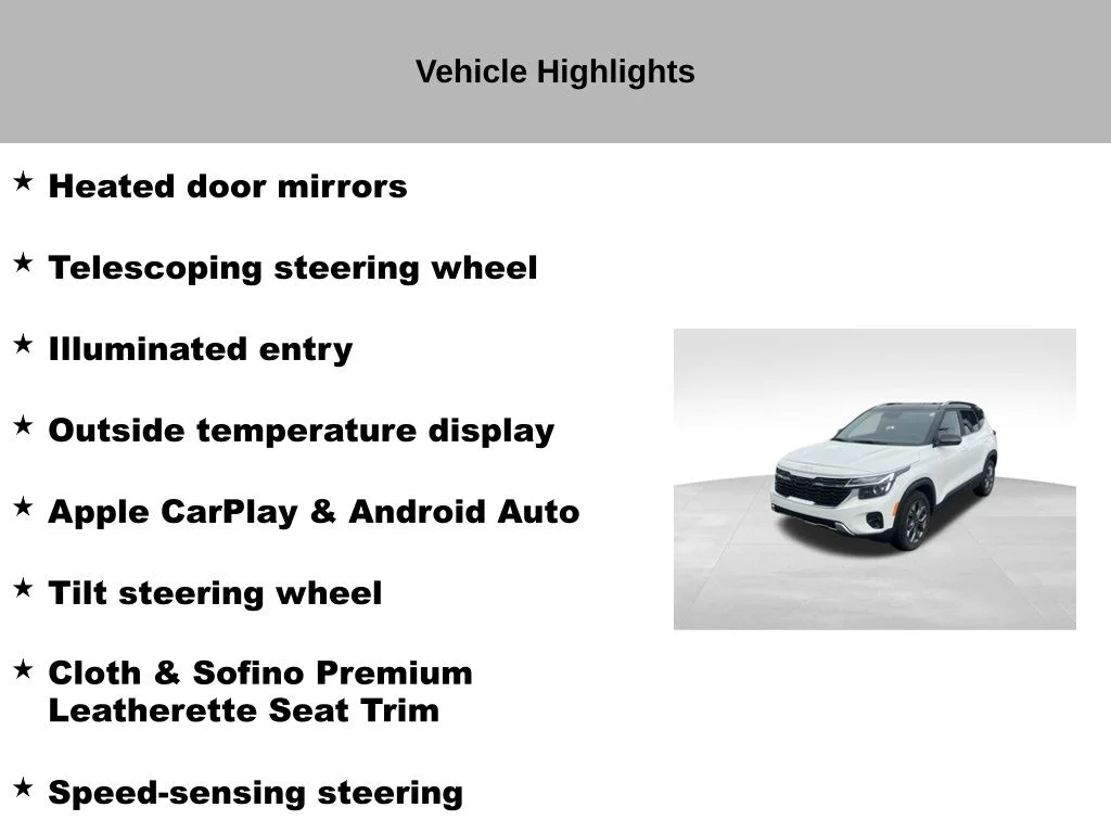 Certified Used 2024 White Kia S image 17