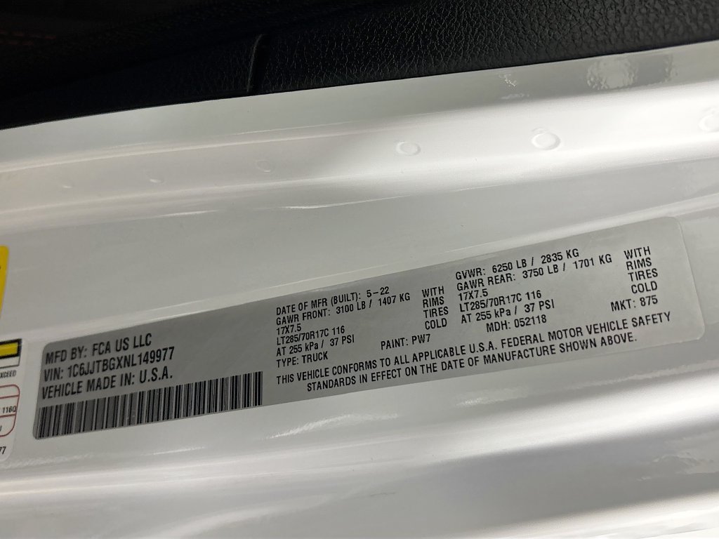 Used 2022 White Jeep Rubicon image 14