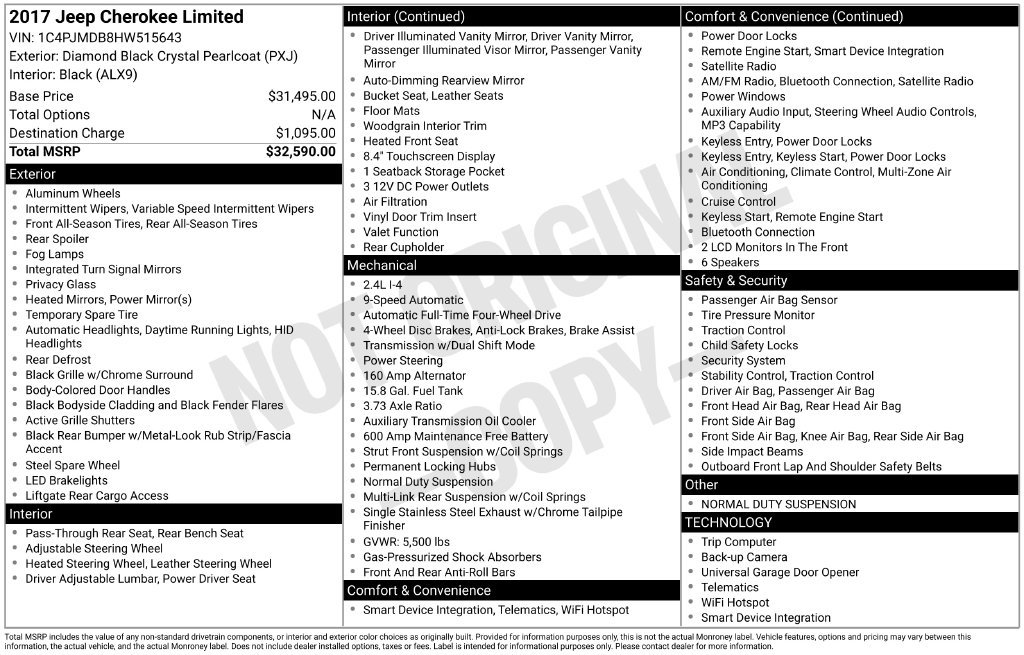 Used 2017 Black Jeep Limited image 9