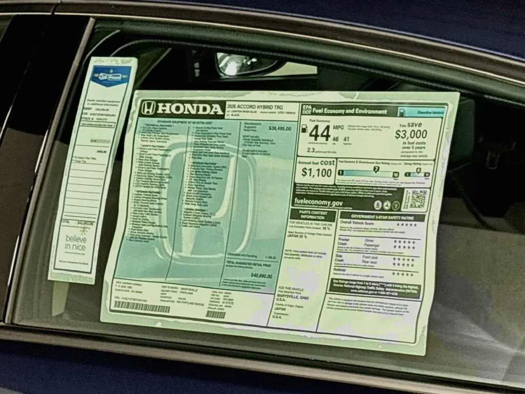 New 2026 Canyon River Blue Metallic Honda Touring image 25