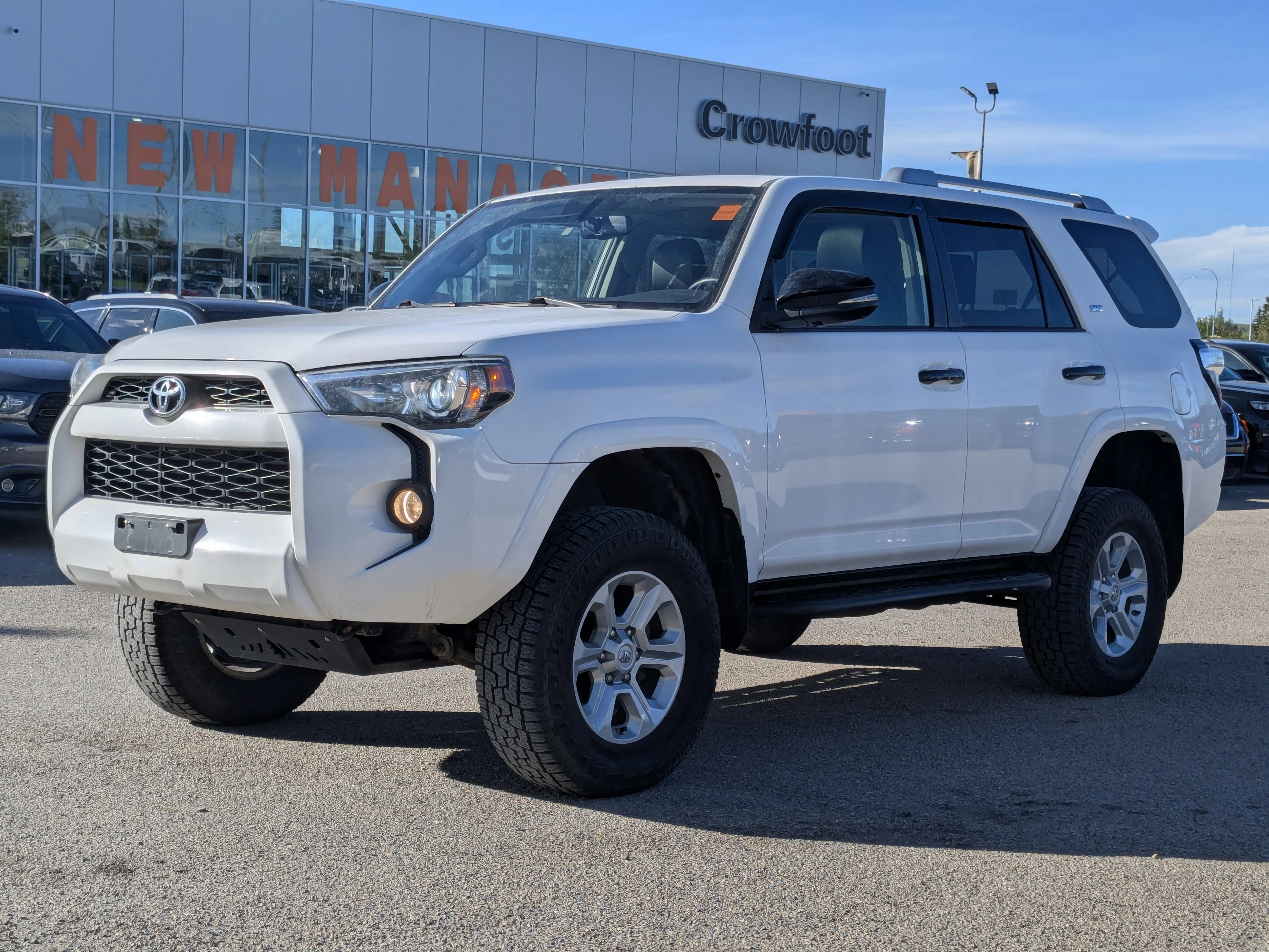 Used 2018 White Toyota 4DR SUV 4WDSR5 - Sunroof - Leather - Heated Seats & More image 3