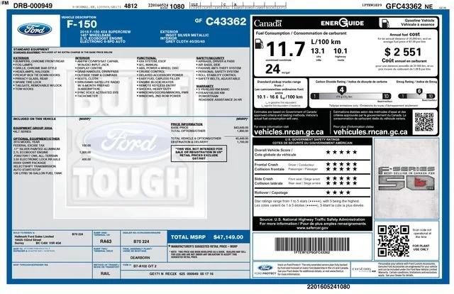Used 2016 Ingot Silver Metallic Ford XLT image 4