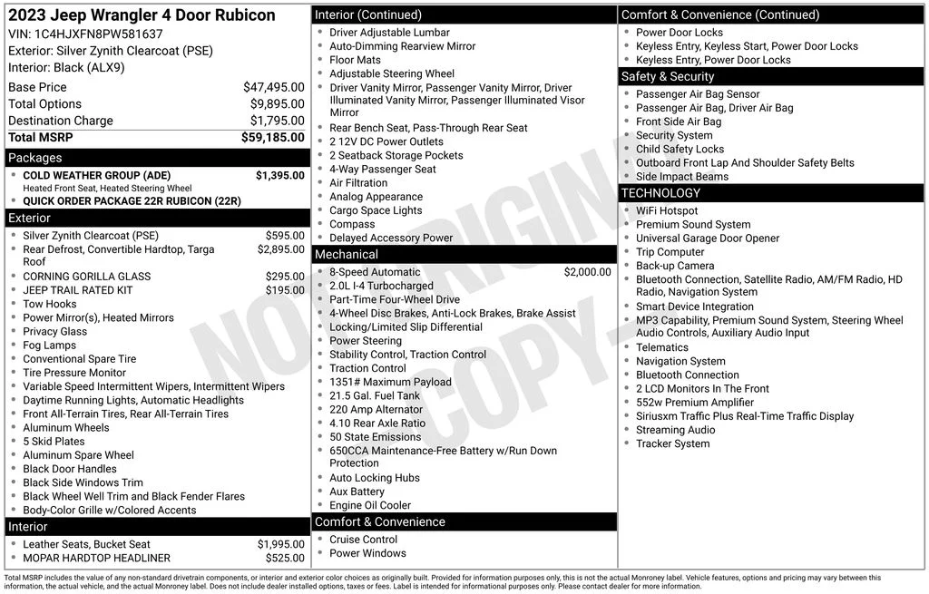 Used 2023 Silver Jeep Rubicon image 2