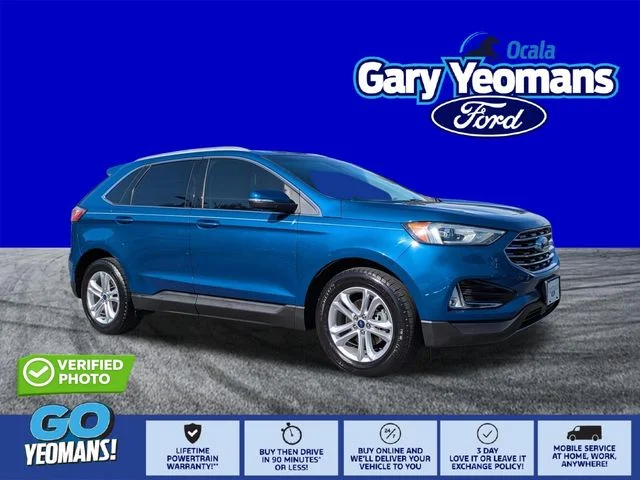 Certified Used 2020 Atlas Blue Metallic Ford SEL image 1