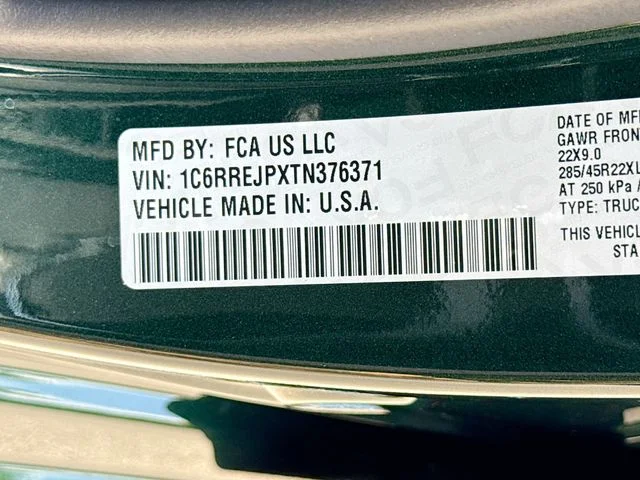 New 2026 Serrano-Green Metallic Exterior Paint RAM Laramie image 22